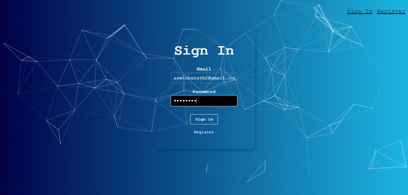 Smart Brain App Sign In Page